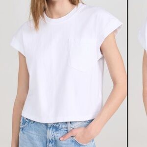 Classic White Boxy Pocket Tee
